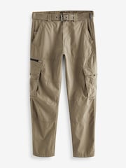 Charcoal Grey/Stone Belted Tech Cargo Trousers 2 Pack - Image 13 of 17