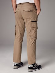 Charcoal Grey/Stone Belted Tech Cargo Trousers 2 Pack - Image 4 of 17