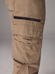 Charcoal Grey/Stone Belted Tech Cargo Trousers 2 Pack - Image 7 of 17