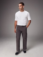 Charcoal Grey/Stone Belted Tech Cargo Trousers 2 Pack - Image 9 of 17