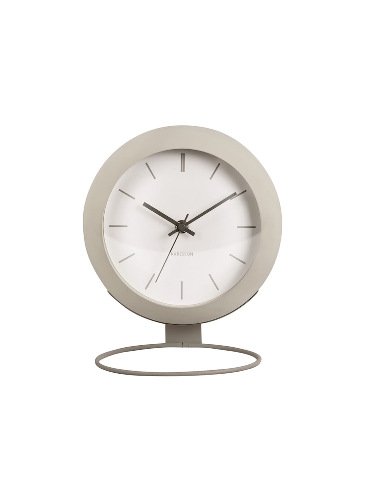 Karlsson Warm Grey Nirvana Globe Table Clock - Image 2 of 4