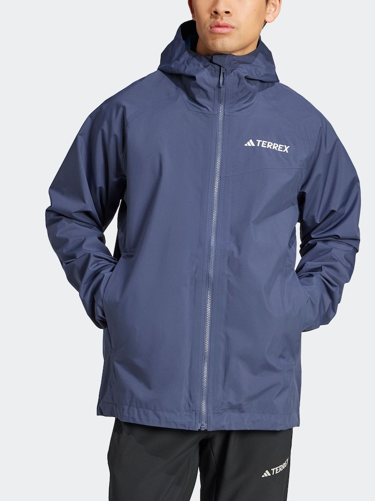 adidas Terrex Navy Multi 2L RAIN.RDY Jacket - Image 2 of 7