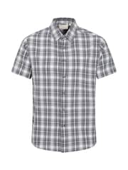 Mountain Warehouse Grey Mens Weekender 100% Cotton Shirt - Image 1 of 5