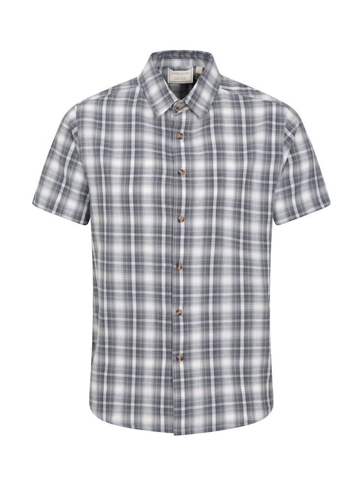 Mountain Warehouse Grey Mens Weekender 100% Cotton Shirt - Image 1 of 5
