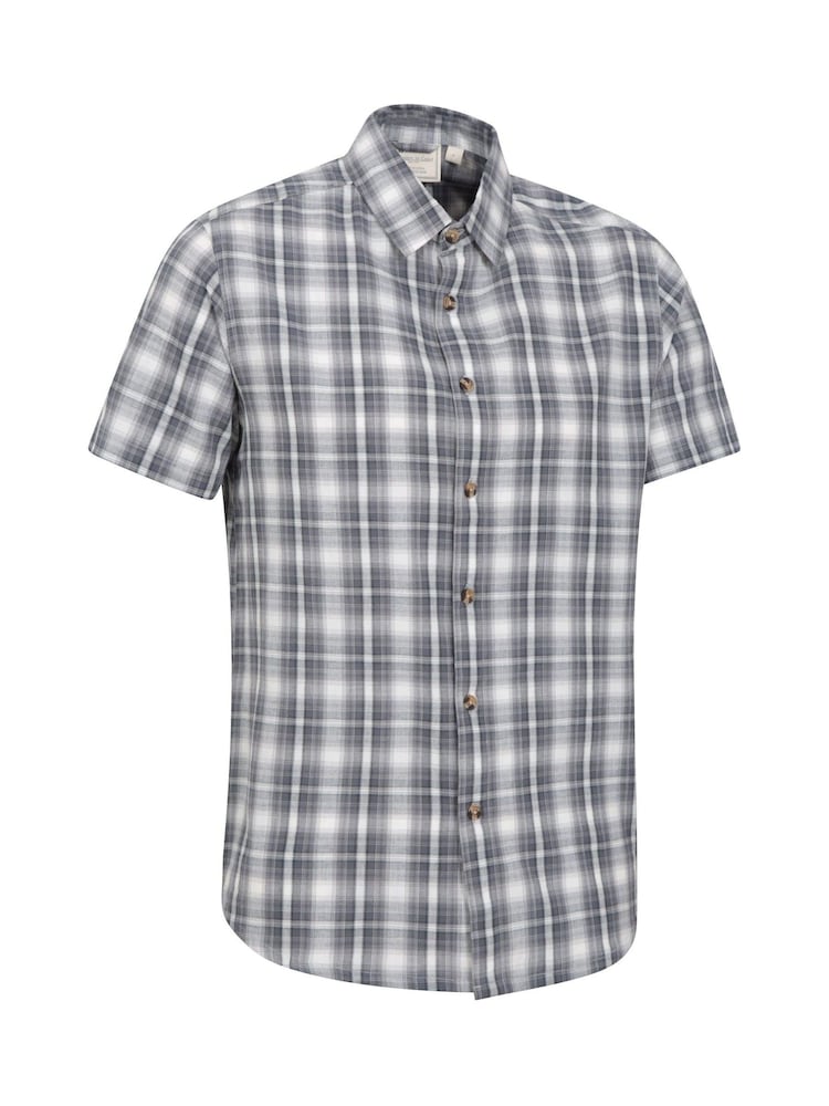 Mountain Warehouse Grey Mens Weekender 100% Cotton Shirt - Image 2 of 5