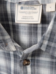 Mountain Warehouse Grey Mens Weekender 100% Cotton Shirt - Image 5 of 5