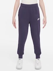 Nike Purple Raisin Club Fleece HighWaisted Fitted Joggers - Image 1 of 3