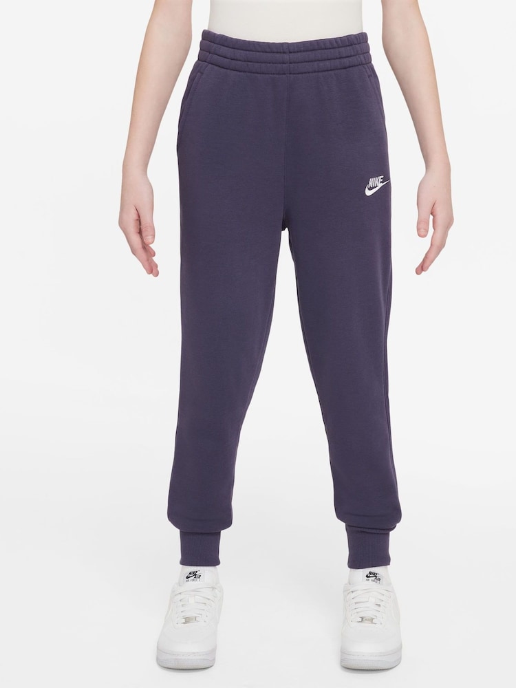 Nike Purple Raisin Club Fleece HighWaisted Fitted Joggers - Image 1 of 3