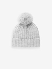 Sivi pom - Cable Knit čepica klobuki in kape; pokrivala (3-16yrs) - Slika 1 iz 3
