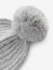 Sivi pom - Cable Knit čepica klobuki in kape; pokrivala (3-16yrs) - Slika 2 iz 3