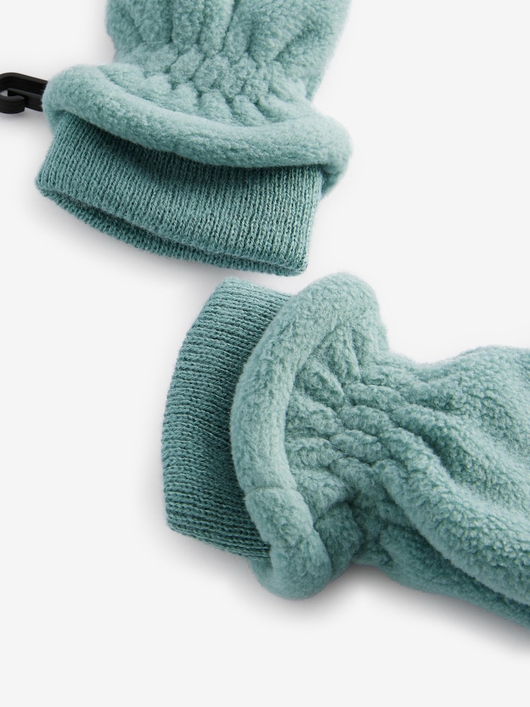 Salbeigrün - Fleece-Fäustlinge (3M.–6J.) - Bild 2 von 3