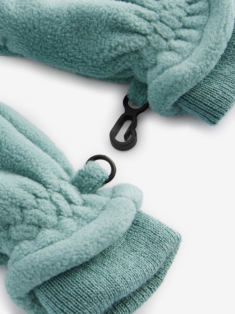 Salbeigrün - Fleece-Fäustlinge (3M.–6J.) - Bild 3 von 3