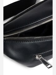 BOSS Black Faux-Leather Belt Bag With Signature Stripe - Image 3 of 6