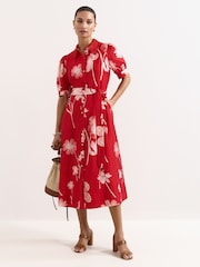 Phase Eight Red Petite Delphine  Dress - Image 1 of 7