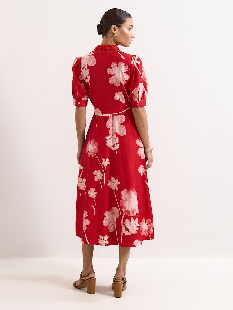 Phase Eight Red Petite Delphine  Dress - Image 2 of 7