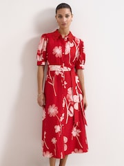 Phase Eight Red Petite Delphine  Dress - Image 3 of 7