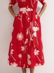 Phase Eight Red Petite Delphine  Dress - Image 5 of 7