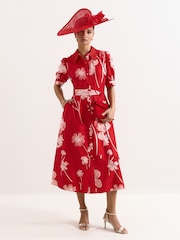Phase Eight Red Petite Delphine  Dress - Image 6 of 7