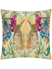 Wylder Multicolour Kali Leopards Tropical Outdoor Cushion - Image 1 of 3