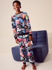 Multi Bright Gamer Single Soft Touch Fleece With Elastane (3-16yrs) - Image 2 of 9