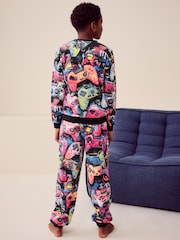 Multi Bright Gamer Single Soft Touch Fleece With Elastane (3-16yrs) - Image 3 of 9