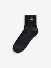 Sweaty Betty Black Essentials Mid Socks 3 Pack - Image 3 of 4