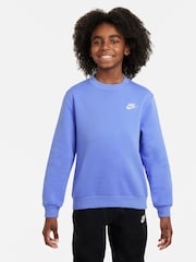 Nike Blue Pulse Club Fleece Sweatshirt - Image 1 of 3