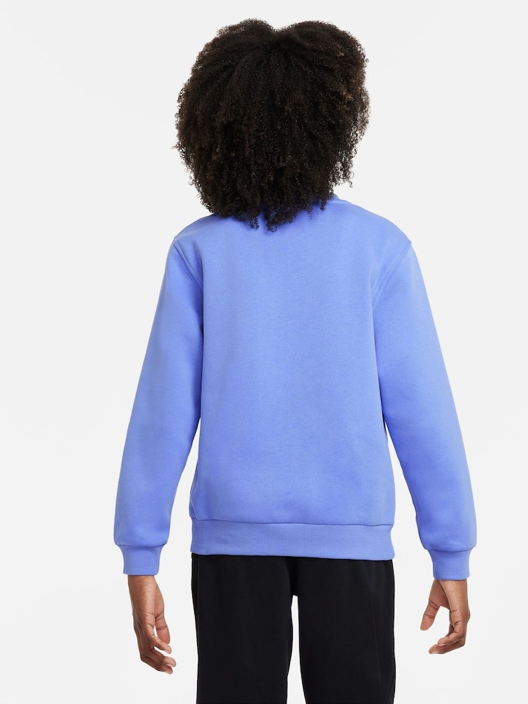 Nike Blue Pulse Club Fleece Sweatshirt - Image 2 of 3