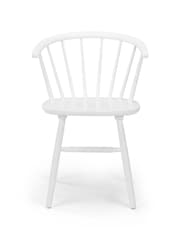 Julian Bowen Set of 2 White Modena Dining Chairs - Image 3 of 6