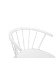 Julian Bowen Set of 2 White Modena Dining Chairs - Image 4 of 6
