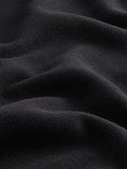 Black Regular Fit Cotton Rich Knit Long Sleeve Polo Shirt - Image 7 of 7