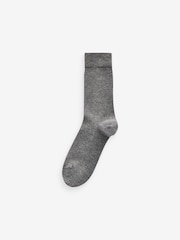 Navy Blue/Grey Pattern 12 Pack Mens Cotton Rich Black Socks - Image 9 of 14