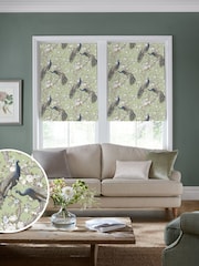 Laura Ashley Hedgerow Green Belvedere Made to Measure 100% Cotton Roman Blinds - Image 1 of 5