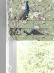 Laura Ashley Hedgerow Green Belvedere Made to Measure 100% Cotton Roman Blinds - Image 2 of 5