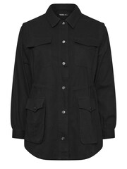 Yours Curve Black 100% Cotton Carpenter Twill Jacket - Image 5 of 5