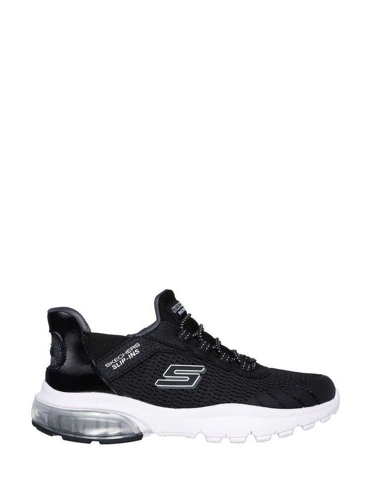 Skechers Black Chrome Kids Razor Air Hyper-Brisk Slip In Trainers - Image 2 of 3