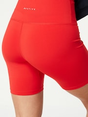 Red Active Sports Cycling Shorts - Image 3 of 6
