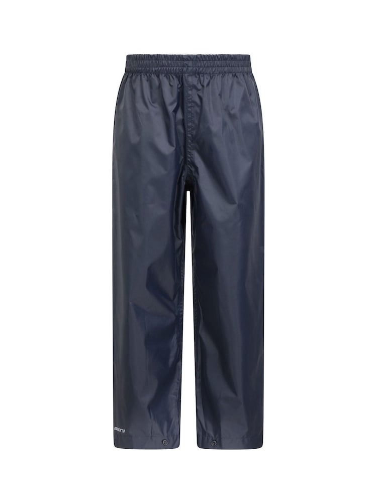 Mountain Warehouse Navy Blue Kids Pakka II Waterproof Overtrousers - Image 1 of 5