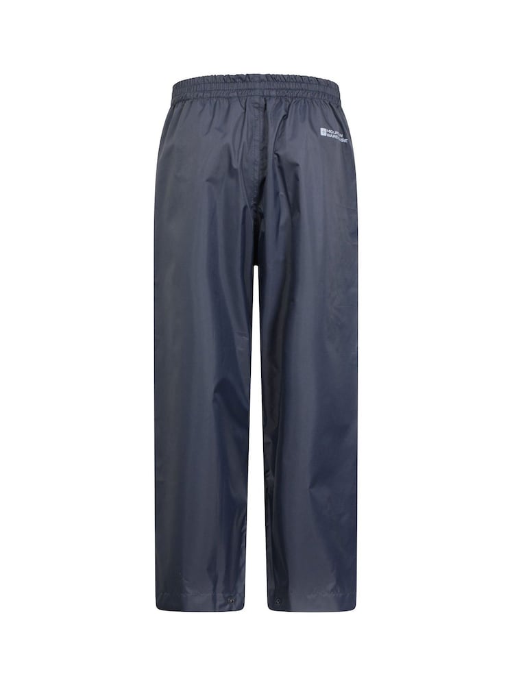 Mountain Warehouse Navy Blue Kids Pakka II Waterproof Overtrousers - Image 2 of 5