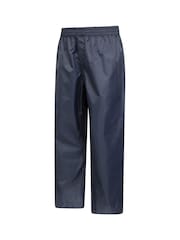 Mountain Warehouse Navy Blue Kids Pakka II Waterproof Overtrousers - Image 3 of 5