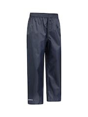 Mountain Warehouse Navy Blue Kids Pakka II Waterproof Overtrousers - Image 4 of 5