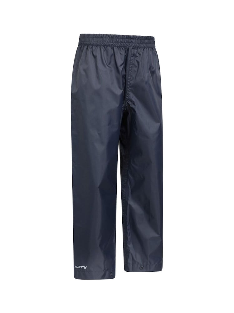 Mountain Warehouse Navy Blue Kids Pakka II Waterproof Overtrousers - Image 4 of 5