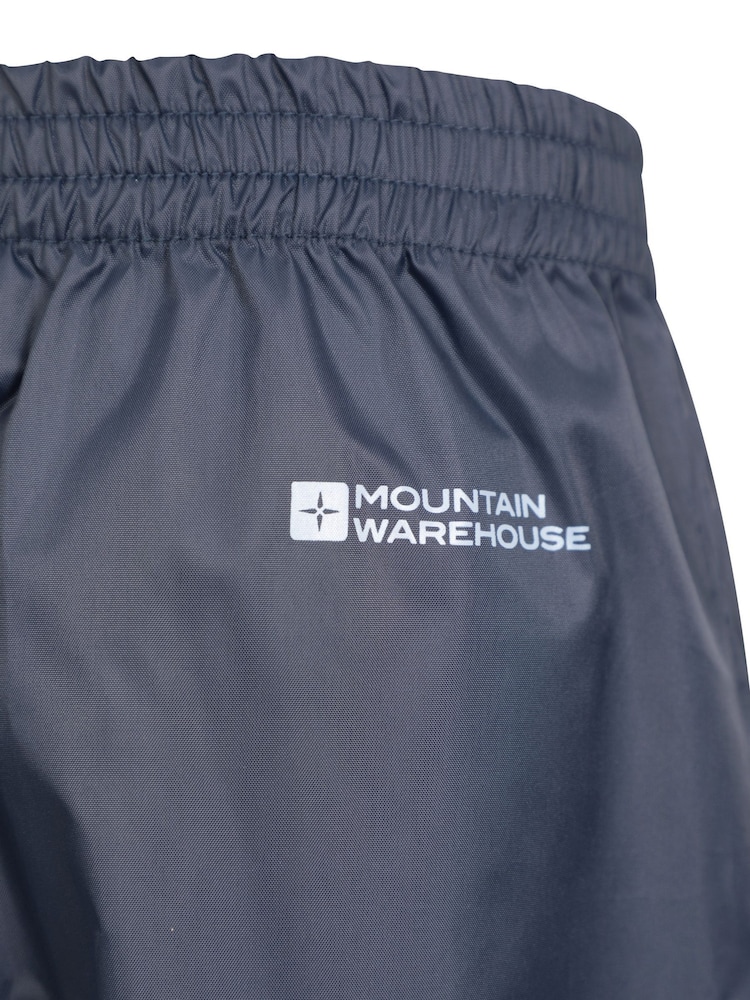Mountain Warehouse Navy Blue Kids Pakka II Waterproof Overtrousers - Image 5 of 5