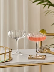 Set of 2 Clear Ottilie Cocktail Glasses - Image 1 of 3