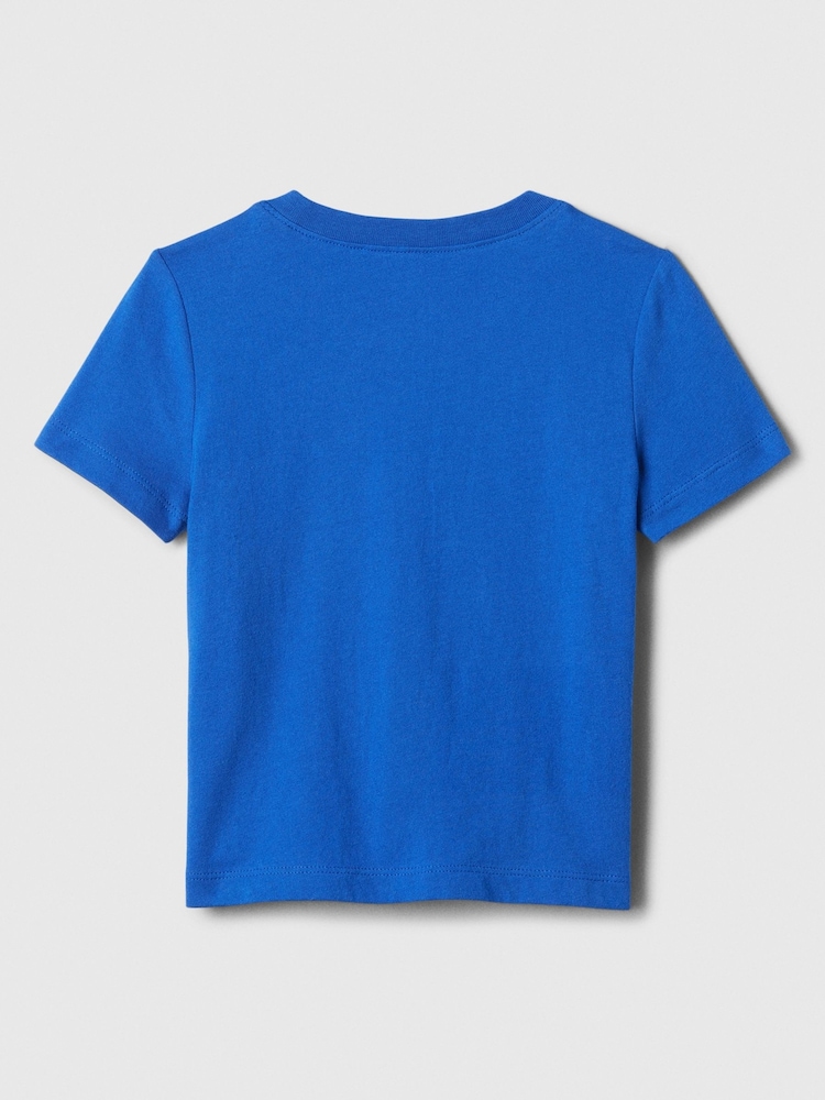 Gap Blue Marvel Spide- Man Graphic Cotton Short Sleeve T-Shirt (Newborn-5yrs) - Image 2 of 2