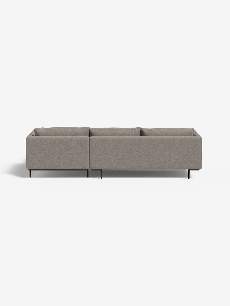 MADE.COM Basket Weave Pumice Grey Harlow Right Hand Facing Corner Sofa - Image 2 of 3
