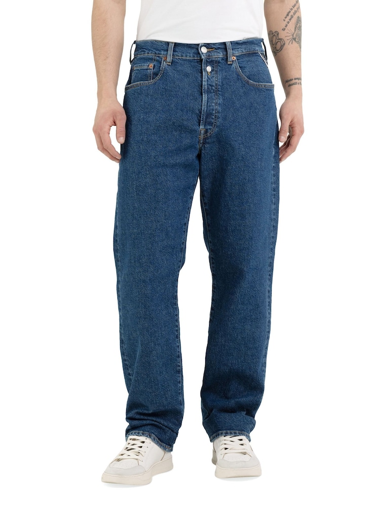 Replay Dark Blue 9Zero1 Collection Regular Straight Jeans - Image 1 of 4