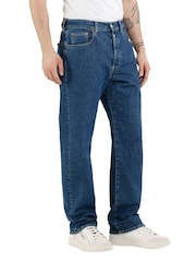 Replay Dark Blue 9Zero1 Collection Regular Straight Jeans - Image 4 of 4