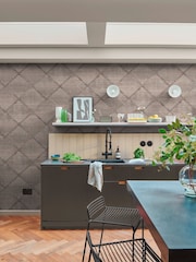 Graham & Brown Grey Lorenzo Geo A4 Sample - Image 1 of 3