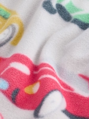 Cath Kidson Red/Ecru White Cars Single Cosy Fleece Pyjamas - Image 4 of 4